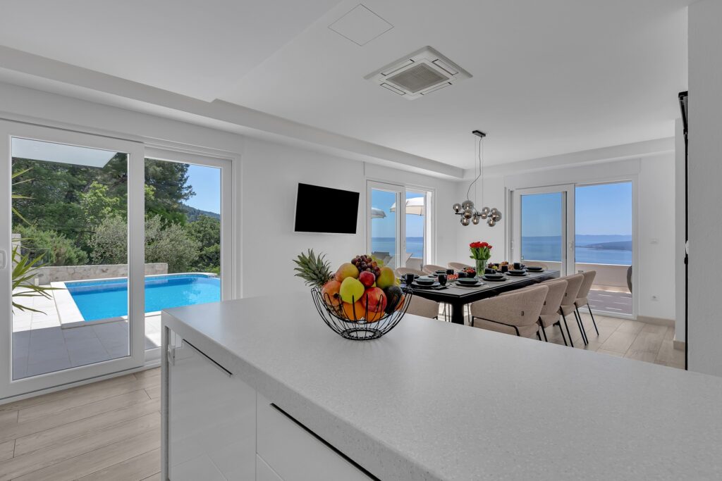 Outdoor pool - Sea View - Villa Prestige Baška Voda